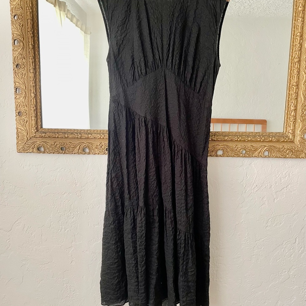 Frame gathered seam midi dress